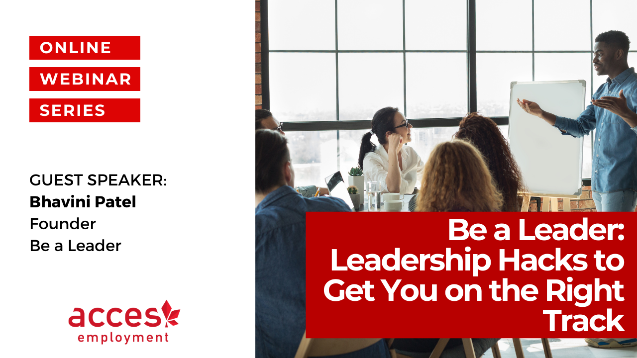 Webinar: Be a Leader- Leadership Hacks to Get You On the Right Track ...