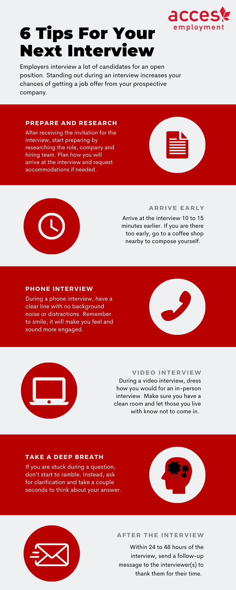 6 tips for your next interview